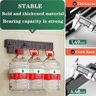 Kitchen Utensil Holder Wall Mounted Spice Organizer Shelf Hanging Storage Rack U