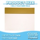 Tulle Fabric Rolls  54 Inch By 10 Yards Fabric Spool Tulle  Gold Tone