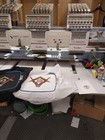 Barudan 4 Head Embroidery Machine   15 Needle   15 Color   Used