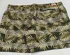Kirkland Signature Men s Stretch Swim Shorts  Green Palm Stripe  Size Xxl