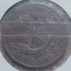 1850 Bank Of Upper Canada Half Penny Copper Token