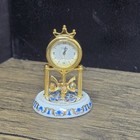 Elgin Quartz Dome Clock Miniature Anniversary Dollhouse  new Battery  works