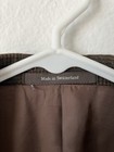 Ermenegildo Zegna Brown Wool Tweed Plaid 3-button Notch Blazer Tuxedo 50