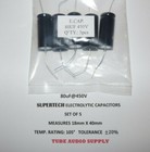   80uf 450volt Electrolytic Capacitor  Axial  Supertech High Quality  Set Of 5