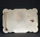 Wc01149 Vintage 1970s   cowboy Pole Bending On Horse   Trophy Style Belt Buckle