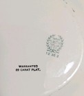 Taylor Smith Taylor Usa Warranted 22 Carat Platinum Plated Oval Serving Dish