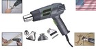 Brand New Grey Dual Temperature Heat Gun Kit With Multiple Nozzles