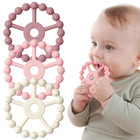 3 Pack Ring Teether Baby Infant Toys  Baby Essentials  Silicone Teething Ring   