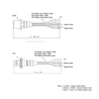 Smpte311m Hybrid 3k93c Connector Fxw   Edw With Tails 2 X Sm Fibers   4 X Wires