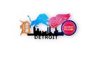 24    Long By 12    Tall 16 Gauge Mild Steel  Detroit Skyline With All Detroit Teams