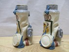 Vintage 1996 Figi Graphics Paint Tube Decorative Candle Holders Set Of Two  Rare