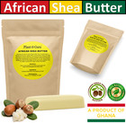 Raw African Shea Butter 8 Oz  Ivory 100  Pure Natural Unrefined Organic Bulk Bar