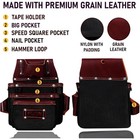Electrician Tool Belt   Bag Combo For Men  Heavy Duty Leather   1680d Nylon
