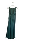 Azazie Rogue Green Bridesmaid Long Dress Mermaid Scoop Side Slit Bust 30 Waist25