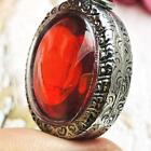 Naga Eye Leklai Magic Lucky Protection Stone Wealth Toffy Red Thai Amulet  0407
