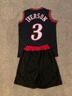 Youth Iverson Jersey   Shorts Uniform 76ers Nba Basketball 2t Thru Boys Xl