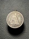 1878 Seated Quarter - Engraved Love Token Pendant
