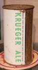 1950s Krueger K Man Light Cream  Ale Flat Top Beer Can Newark New Jersey Empty