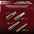 Abn Internal Pipe Removal Tool Nipple Extractor Internal Pipe Wrench Set 4-piece