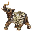 Feng Shui 7  Bronze Elephant Trunk Statue Wealth Lucky Figurine Gift Home Decor 