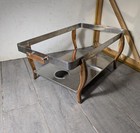 Vintage Heavy Copper Stainless Steel Chafing Dish Buffet Server Warmer Frame A