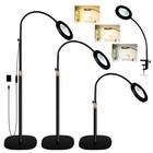 4-in-1 Led Magnifying Glass With Light  Adjustable Floor Lamp  30x 12x Magnifier