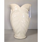 Vintage Pottery Vase Off White Art Deco Style 9    Tall Usa