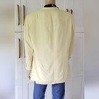 Island Pacific Nordstrom 100  Silk Butter Yellow Blazer 46 Coastal Resort Jacket
