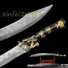 35  Handmade Chinese Sword Broadsword 1095 Carbon Steel Blade Sharp Dragon Dao