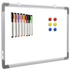 White Board Dry Erase 16  X 12  Hanging Fist School Sign 8 Magnetic Markers    6 