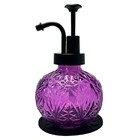 Vintage Soap Dispenser For Bathroom glass Kitchen Soap Dispenser With Purple