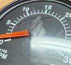 Western Star Tachometer 87340s3402 3816437  cracked Cover 