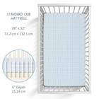 Frankie Fitted Crib Sheet 100  Organic Cotton For Baby   Toddler Mattress  Br   