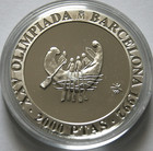 1992 Barcelona Spain Olympics 2000 Pesetas 4-coin Silver Proof Set