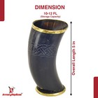 Norse Viking The Hooded Raven Tankard  Ceremonial Drinking Horn Cup   Mug