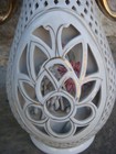 Rrr Rare Antique Vintage Porcelain Vase Hand Made Hand-painted 
