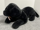 Douglas The Black Dog Tavern Black Lab Puppet Realistic Full Plush 21    Rare Vtg