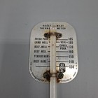 The Ohio Thermometer Co  Springfield  Ohio Usa Glass And Aluminum Roast Meat Vtg
