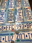 12 Minnesota Roadkill License Plates Ranging From Years 1994 - Up