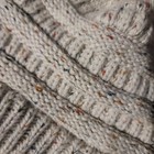 C c Exclusive Beanie Tail Ponytail Messy Bun Solid Ribbed Knit Beanie Hat Cap