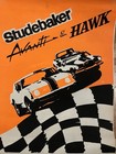 Vintage Studebaker Avanti   Hawk Advertising Poster 1960   s Excellent Condition
