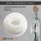 Poly Rope Hoist Pulley Block  4000 Lb 2 Ton 65 Feet Of 3 8      7 1 Lifting Power