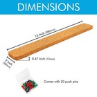 4 Pack Cork Strips Cork Board Bulletin Bar Strip 15    X 2    - 1 2    Thick Natural