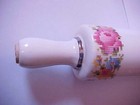 Vtg Harker Petit Point Ceramic Rolling Pin