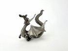 Vtg Rawcliffe Pewter Fire Breathing Winged Dragon Figurine 3 25  1981 1984