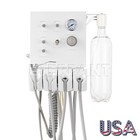 Dental Mobile Chair Exam Folding Silla W  Led Light Lamp tray unit Air Turbine