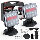 Wireless Led Rear Tail Lights Battery Operated Usb Magnetic Tow Towing Trailer
