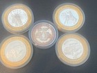 Casino Tokens 5 Each  Flamingo  2 Primm Valley  Reno Hilton   New York New York