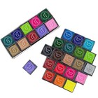 Ciouyaos 20 Colors Ink Pad Stamps  Washable Safe Craft Inkpad For Rubber 