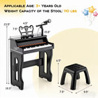 Costway 37 Keys Music Piano With Microphone  Kids Piano